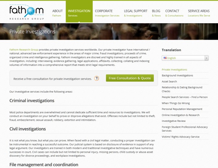 Fathom Research Group inside page